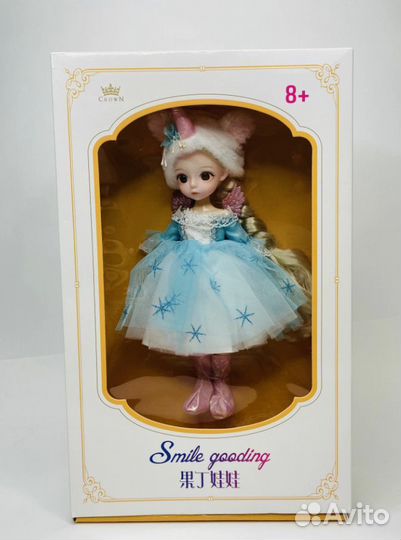 Шарнирная кукла в стиле аниме в костюме Единорога