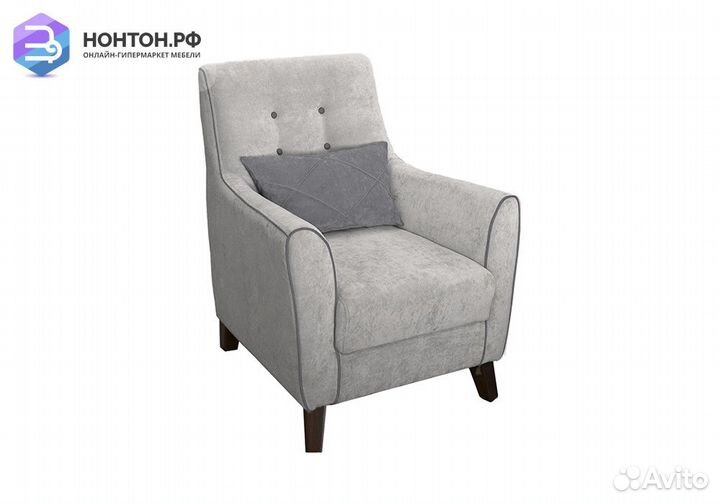 Кресло Френсис светло-серое / темно-серое