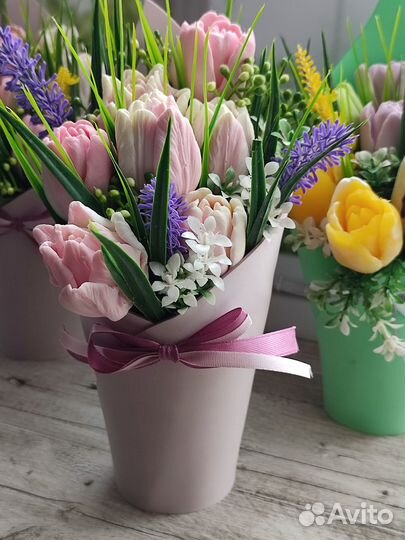 Мыло ручной работы.Букет