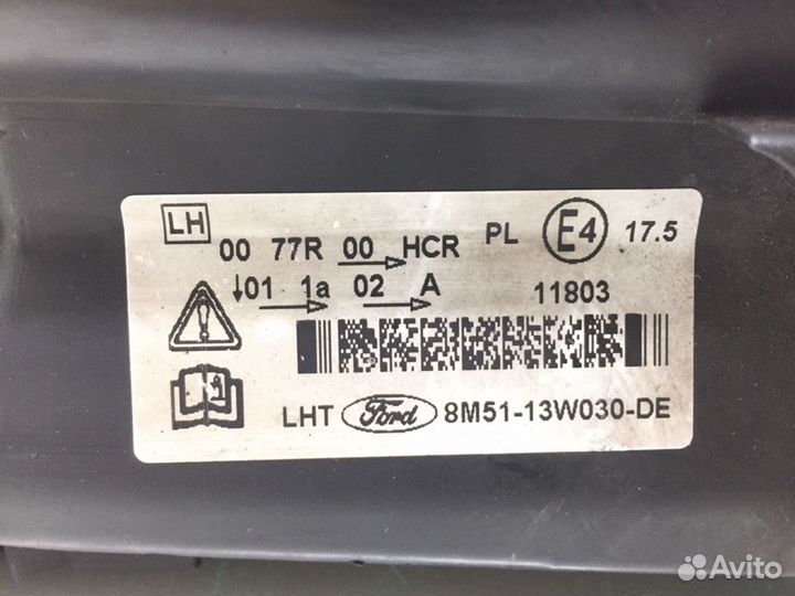 Фара 8M5113W030DE Ford Focus 2 (2004-2011)