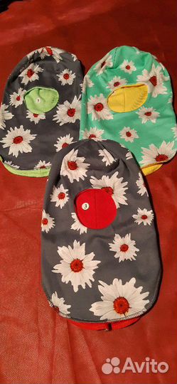 Шапочки-шлемы новые х/б