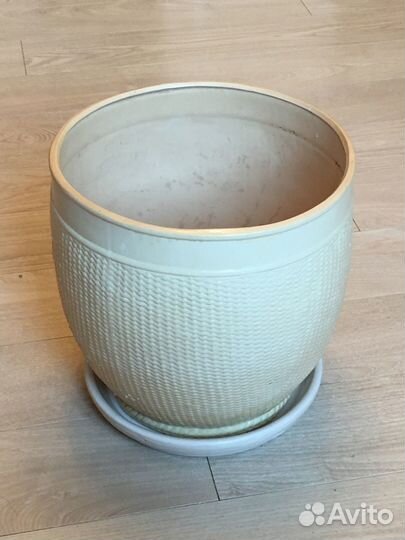 Горшок для цветов, керамика, большой