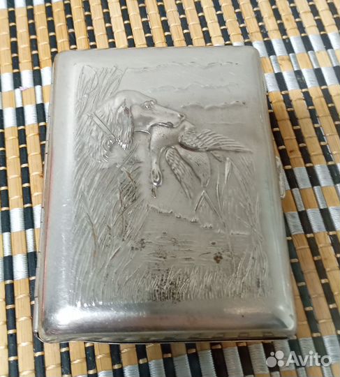 Портсигар СССР охота