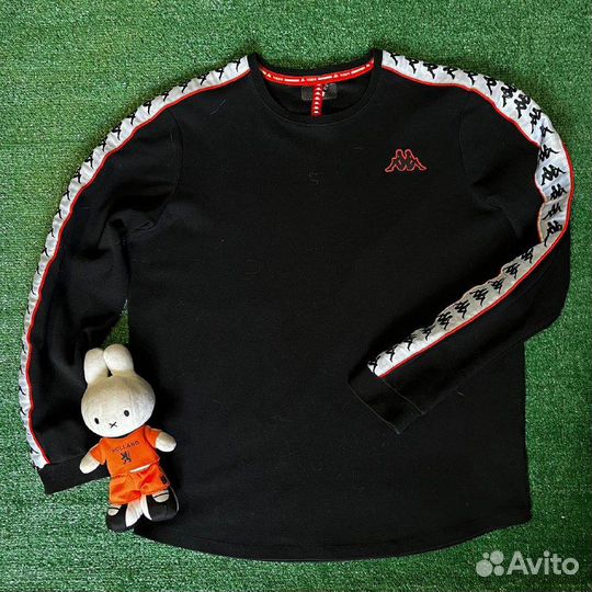 С лампасами лонгслив Kappa оригинал