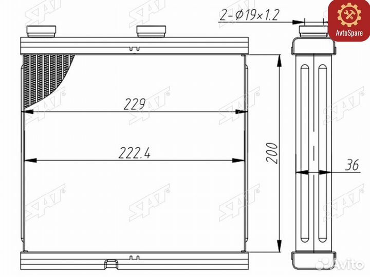 Радиатор отопителя салона nissan teana J32 08-14