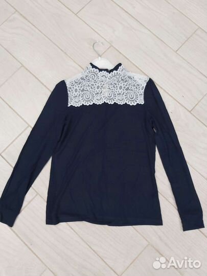 Блуза темно-синяя 152-158см