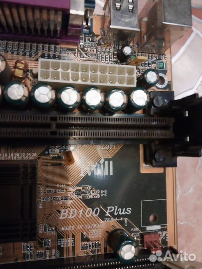 Ретро мать и проц slot 1