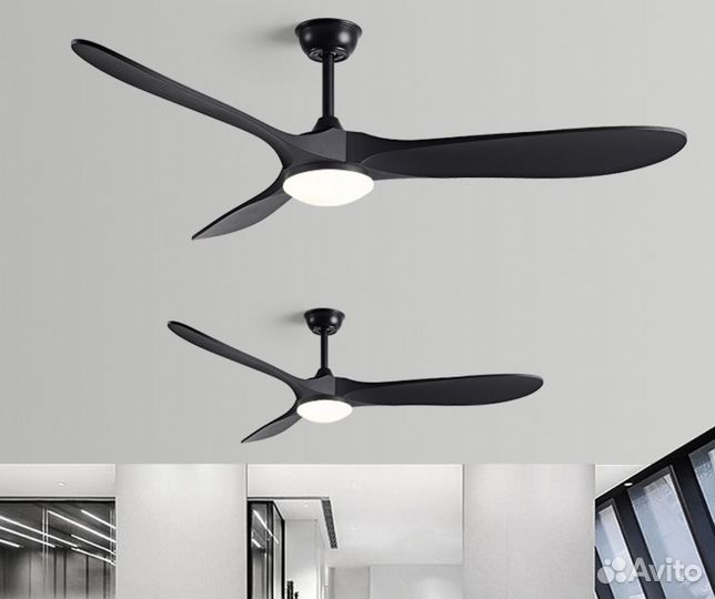 Современная Люстра потолочная с вентилятором