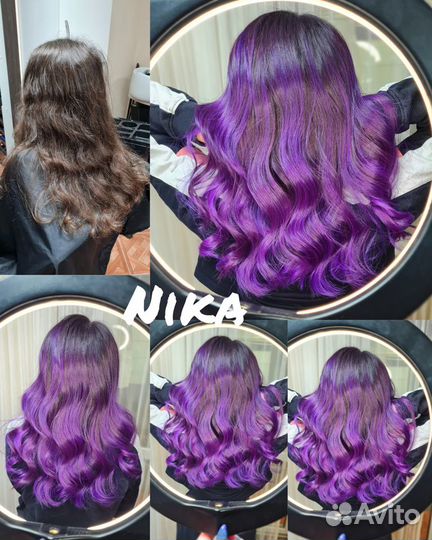 Окрашивание,стрижки,уход и восстановление волос