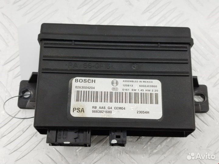 Блок комфорта для Citroen C4 Picasso 1 0263004204