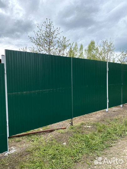 Заборы из профнастила / заборы / забор сетка 3D