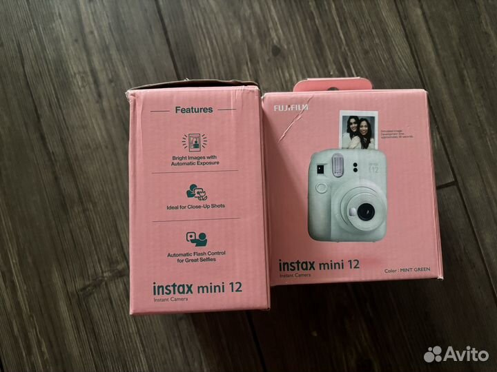 Instax mini 12 (мятая упаковка) фиолет/голуб/мятн