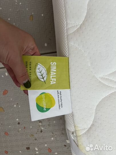 Матрас 90х70 happy baby, простынь