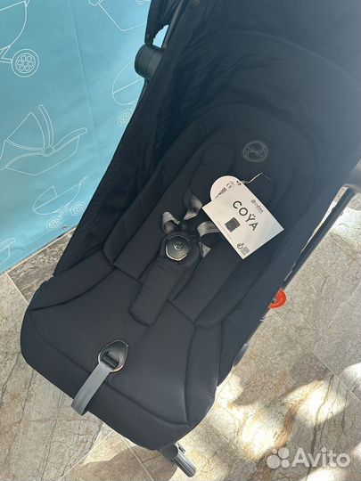 Прогулочная коляска cybex coya black rose gold