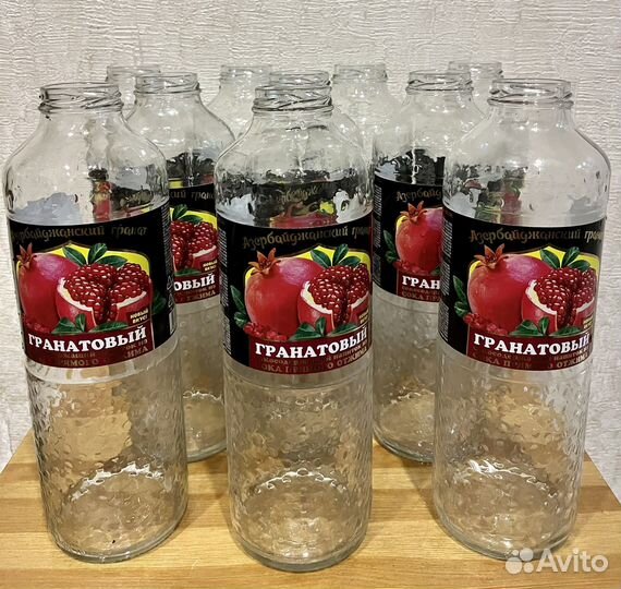 Стеклянная бутылка 1 л