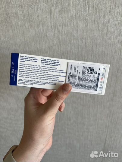 Линзы контактные однодневные acuvue moist