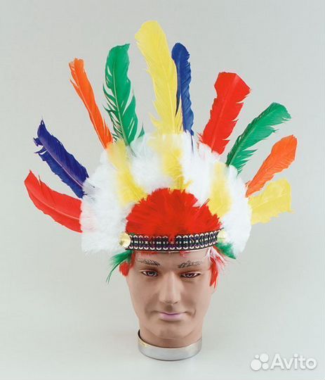 Перья индейца головной убор 52*30 см