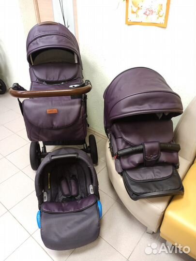 Шикарная коляска Mirelo Venezia 3 в 1. Экокожа