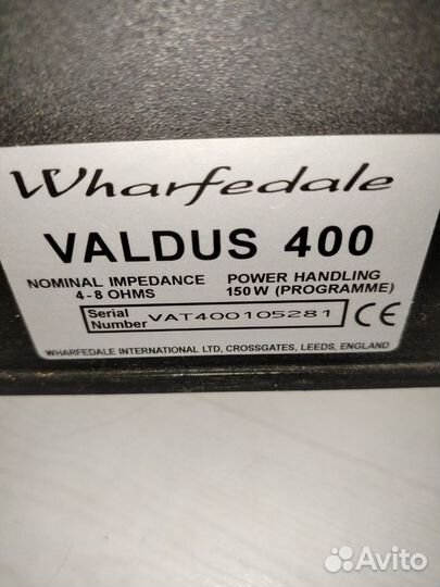 Акустические колонки wharfedale valdus 400