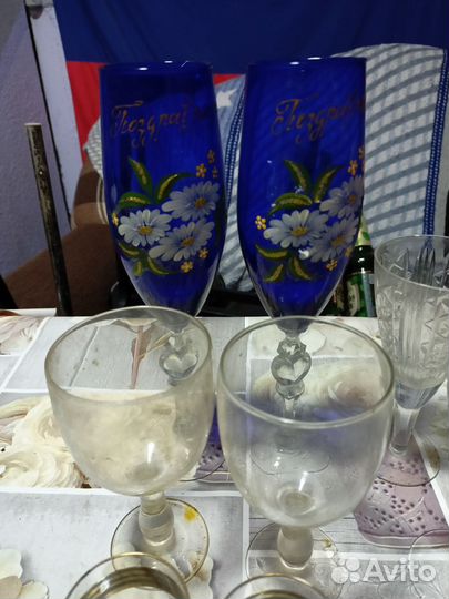 Хрустальные рюмки СССР и стаканы