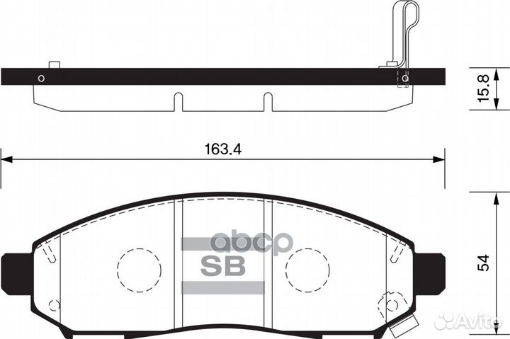 Колодки тормозные дисковые Nissan Pathfinder 2