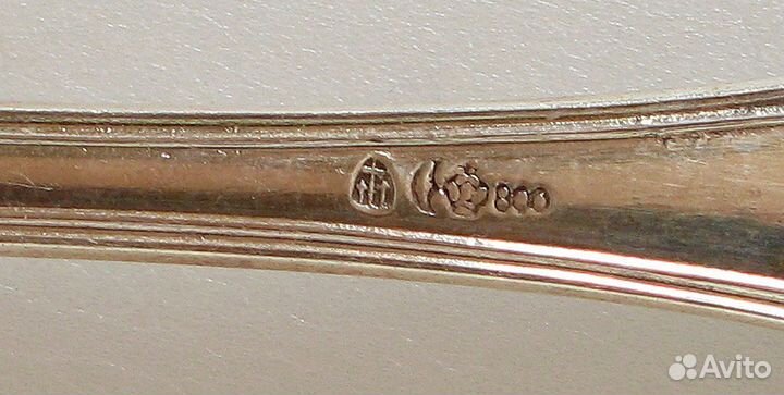 Набор столовых ложек, серебро 800 пробы, 698гр