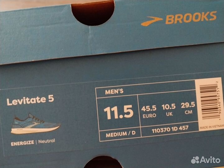 Кроссовки brooks levitate 5 р. 44,5 новые