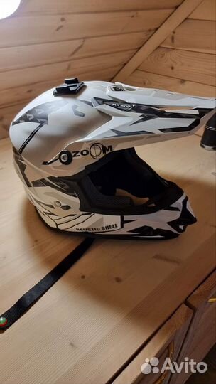 Мотошлем защитный взрослый