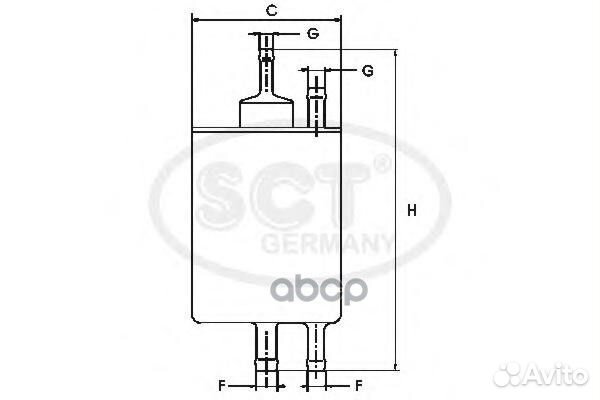 Топливный фильтр mercedes W210/W202/W203/W220 s