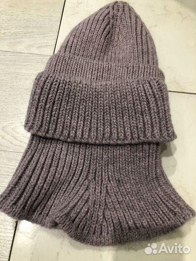 Шапка со снудом женская