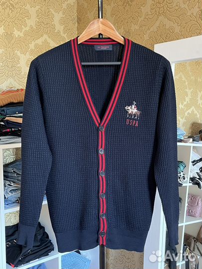 Кардиган мужской us polo assn L (M-L) шерсть