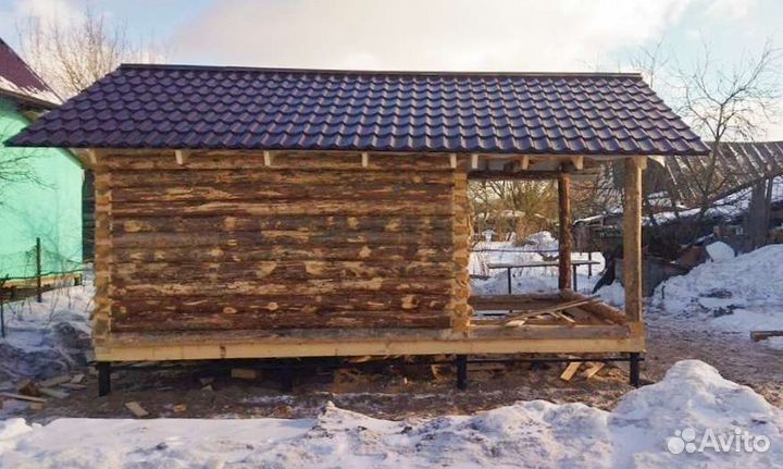 Сруб бани 4х4+2м, с Доставкой
