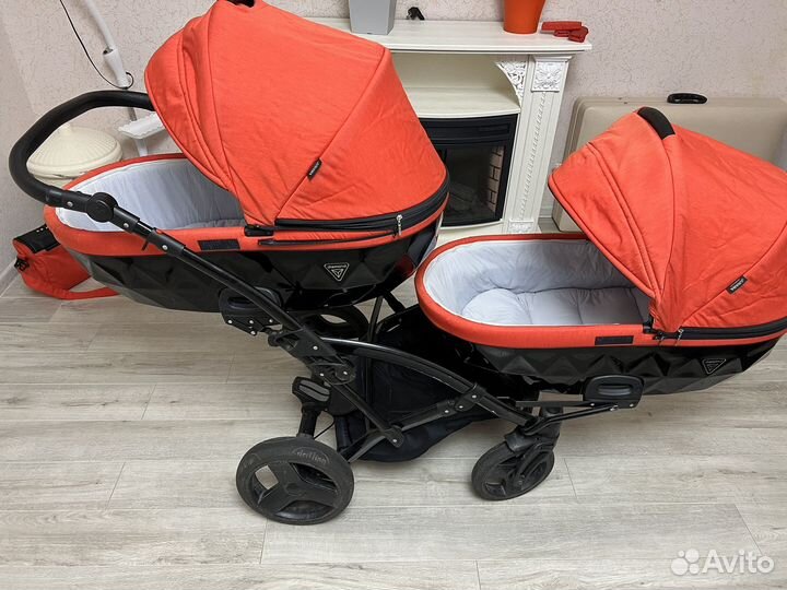 Коляска 2 в 1 Lumana для двойни