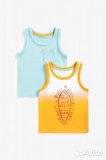 Майки 2 шт. Mothercare для мальчика, 110 см (5 лет)