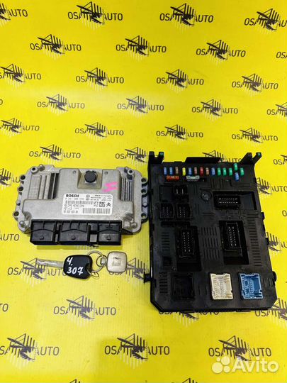 Блок управления комплект peugeot 307 1-6L NFU