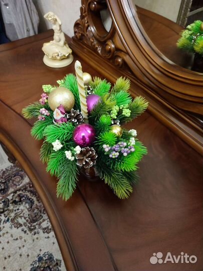 Новогодняя композиция (мини ёлочка)