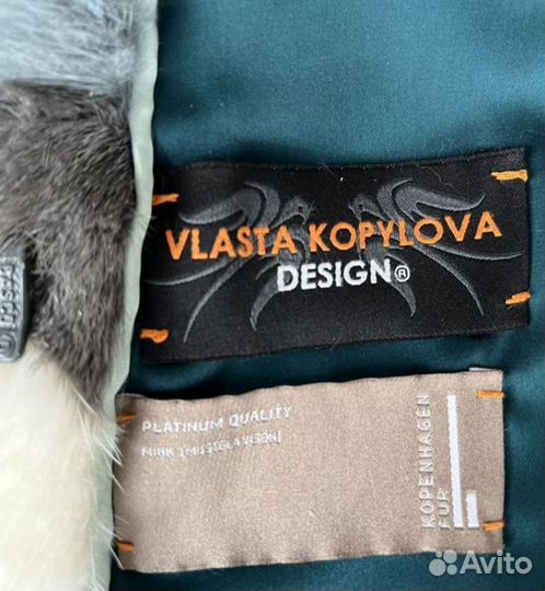 Дизайнерская Норковая Шуба Vlasta Kopylova Design