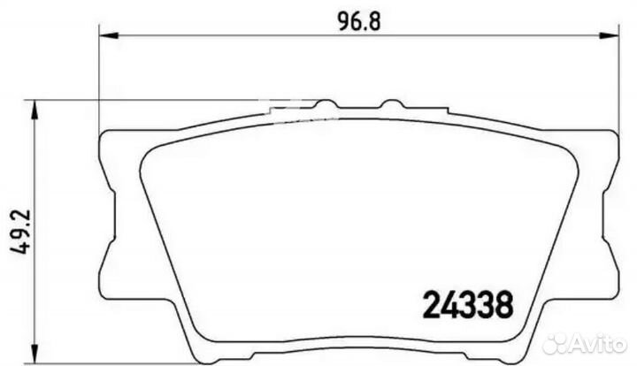 Brembo P83089 P83089 1231 00 0446633160 колодки ди
