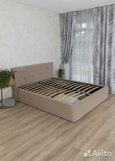 Кровать новая 140х200 Роза велюр