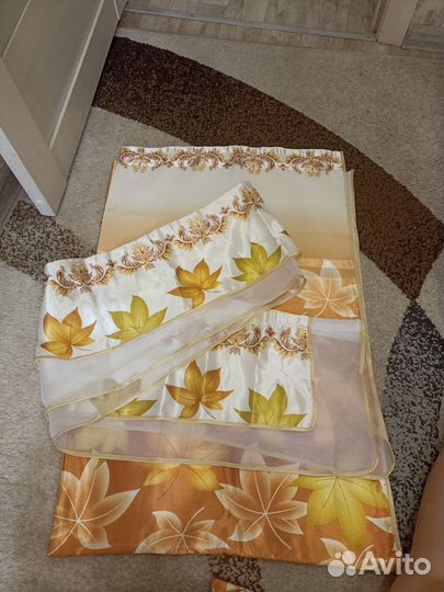 Шторы на кухню с ламбрекеном