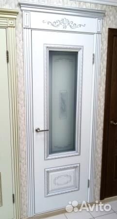 Дверь межкомнатная «Дуэт-2 Шейл» Эмаль Белая