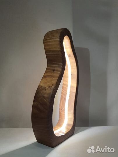 Лампа из массива карагача