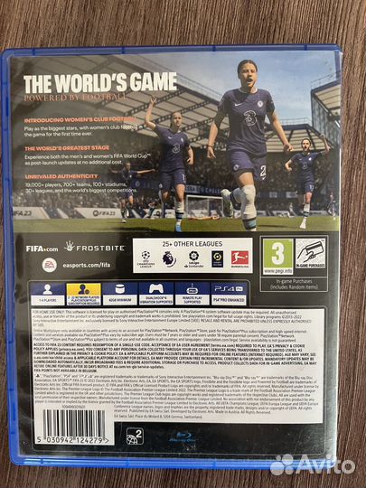 Fifa 23 ps4 диск на русском