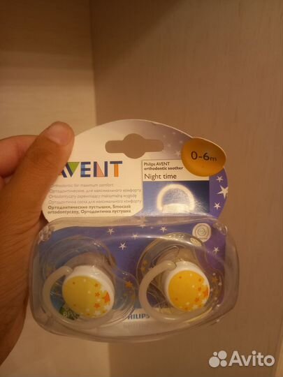 Пустышки Avent, томми типп 0-6, 6 -18