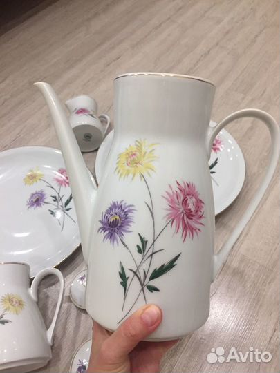 Нежный фарфоровый сервиз Германия, 5 позиций