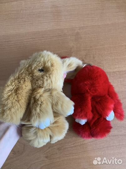 Мягкие игрушки кролики (с брелком)