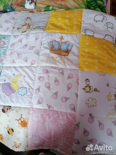 Лоскутное одеяло ручной работы детское