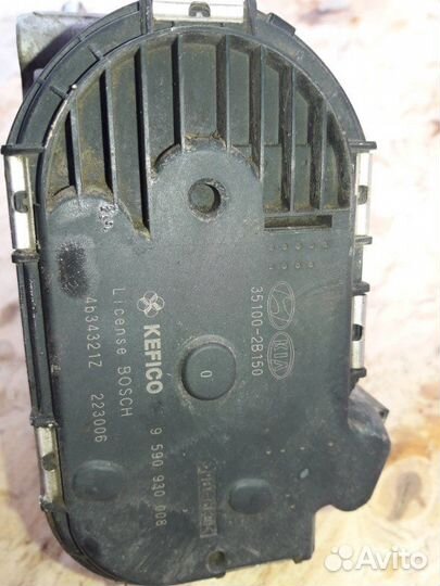 Дросельная заслонка Hyundai Solaris G4FC 2013