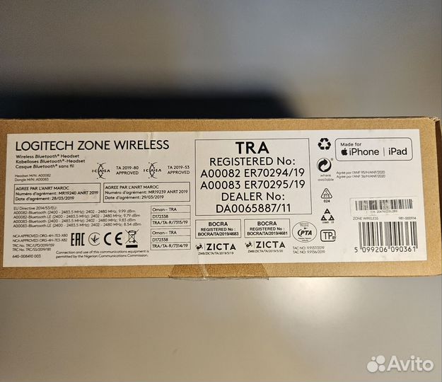 Беспроводная гарнитура Logitech Zone Wireless