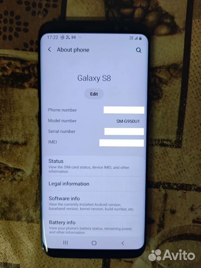 Samsung galaxy s8 (Snapdragon версия)